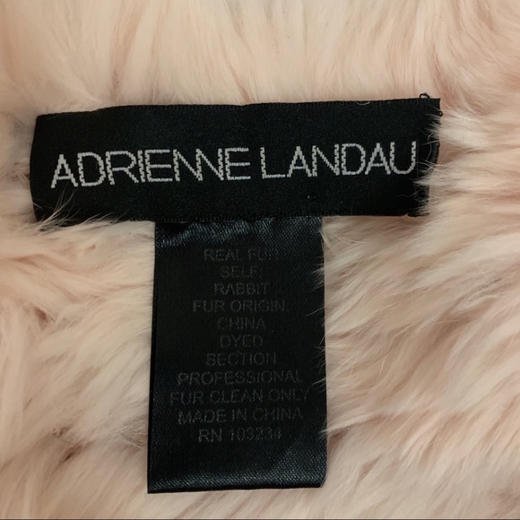 Adrienne Landau Rex Rabbit Pink Infinity Scarf - Picture 5 of 5